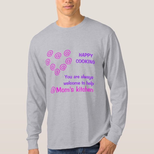 @Mum's Kitchen Valentine Chef T-shirt  (Front)
