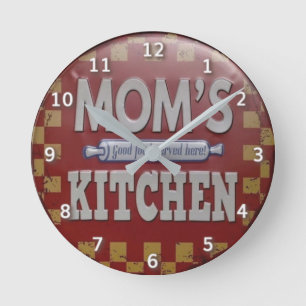 Mum's kitchen vintage round clock