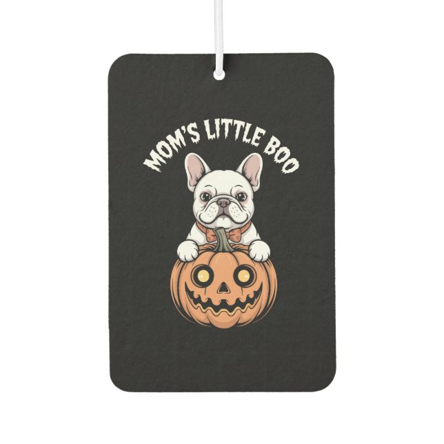 Mum's Little Boo French Bulldog Hallowen Car Air Freshener (Front)