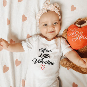 Mum's Little Valentine Baby's First Valentine's  B Baby Bodysuit