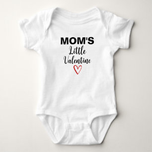 Mum's Little Valentine Baby's First Valentine's  Baby Bodysuit
