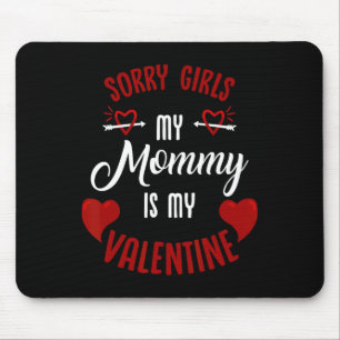 Mum's Little Valentine Sweetheart Family Love Funn Mouse Mat