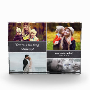 Mum's Love Block: Personalised Acrylic Photo Block