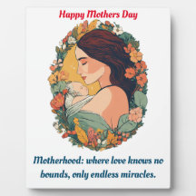 Mum's Love Displayed: Tabletop Plaque