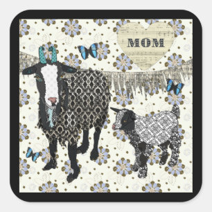 Mum's Love Junebug & Fainting Goat Baby Sticker