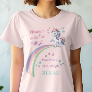 Mum's Magical Unicorn Birthday Party T-Shirt