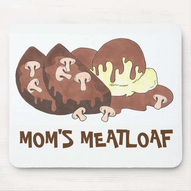 Mum's Meatloaf Mashed Potatoes Gravy Food Foodie Mouse Mat (Front)