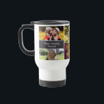 Mum's Personalised Photo collage Christmas Travel Mug<br><div class="desc">As a mother I really enjoy receiving personalised gifts from my family. Something with our treasured photos and even our children's art work is treasured even more. I designed this mug to allow you to customise it too for mum. Replace all 6 photos and the words "You're amazing mummy" and...</div>