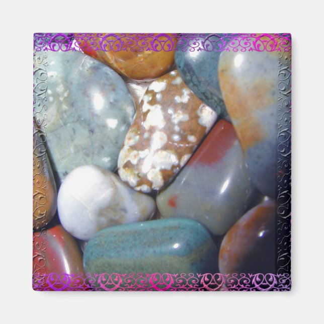 Mum's Polished Rocks #1 Magnet (Front)