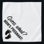 Mum's Pregnant! Dog Bandanna Pregnancy Announcemen<br><div class="desc">Surprise them about your pregnancy with these dog bandanna.</div>