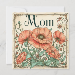 Mum's Radiance: Sweet Greetings Holiday Card