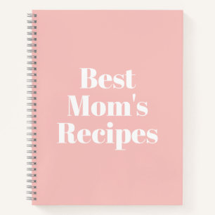Mum's Recipes, Mother's day or Birthday gift Notebook