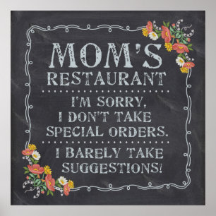 Mum's Restaurant Poster