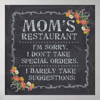 Mum's Restaurant Poster