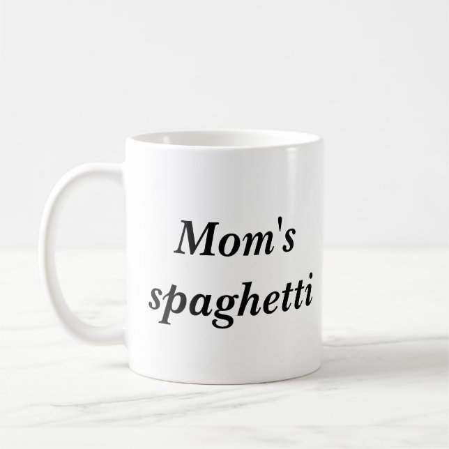 Mum's spaghetti coffee mug (Left)