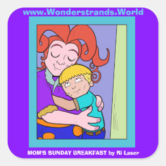 Mum's Sunday Breakfast Large Sticker