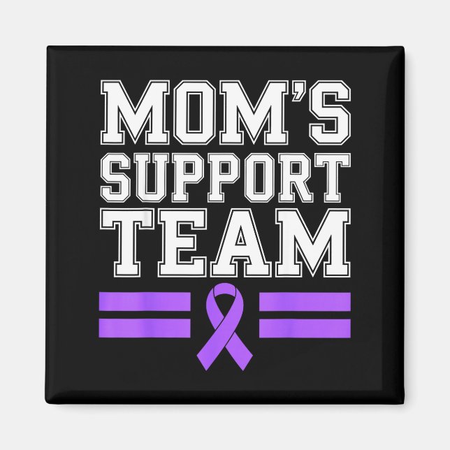 Mum's support team family lupus awareness sle magnet (Front)