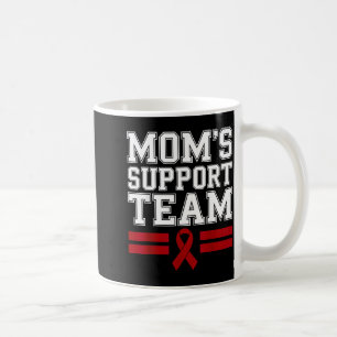 Mum's support team family multiple myeloma cancer coffee mug