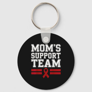 Mum's support team family multiple myeloma cancer key ring