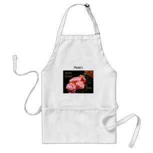 Mum's Sweet Treats! apron Valentine's Pink Roses