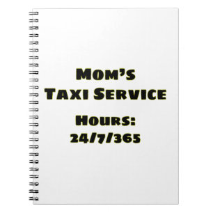 Mum's Taxi Notebook