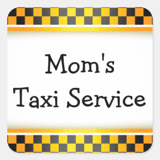 Mum's Taxi Service Square Sticker