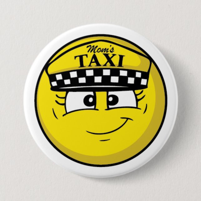 Mum's Taxi Standard, 3" Inch Round Button (Front)