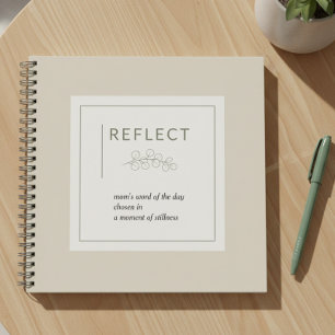 Mum's Word of the Day Daily Reflect Journal