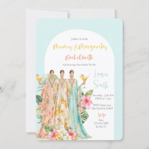 Mumu's and Margaritas Tropical Bachelorette Party Invitation