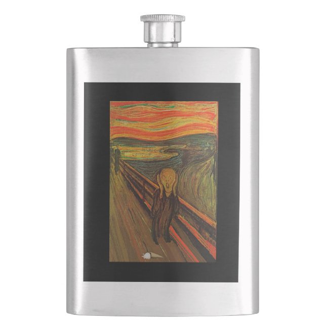 Munch - The Ice Scream Hip Flask (Front)