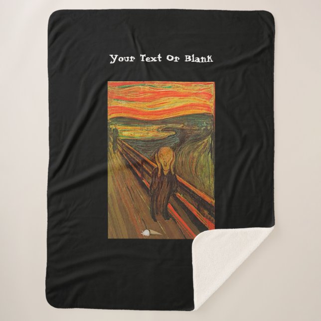 Munch - The Ice Scream Sherpa Blanket (Front)