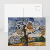 Munch The Oak Tree Expressionist Nature Art