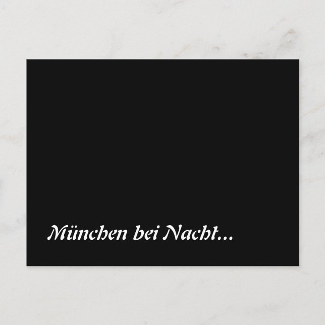 München bei Nacht Postcard (Front)