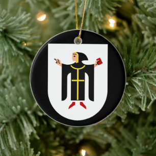 München Coat of arms Ceramic Tree Decoration