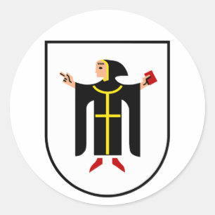 München Coat of arms Classic Round Sticker