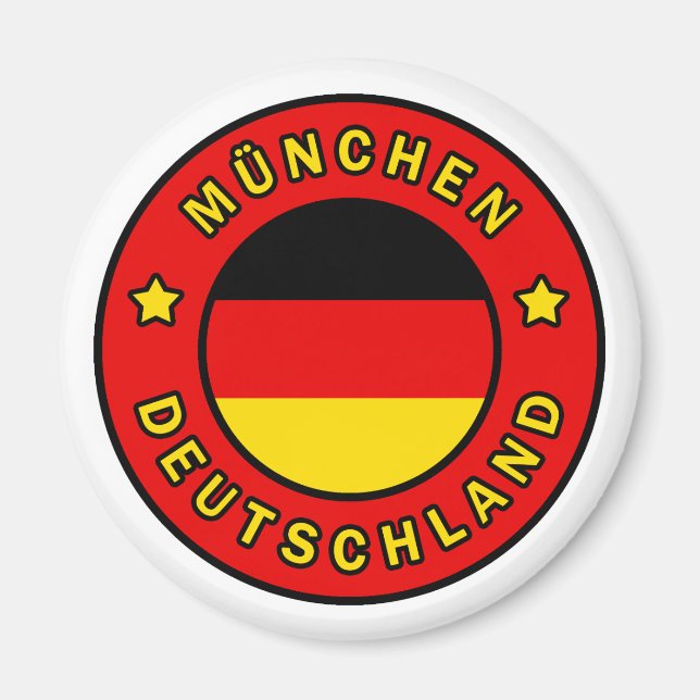 München Deutschland Magnet (Front)