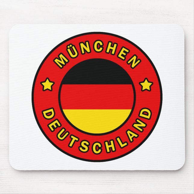 München Deutschland Mouse Mat (Front)