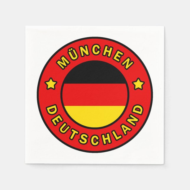 München Deutschland Napkin (Front)