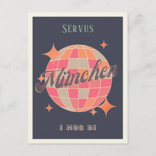 München Munich Deutschland Retro Vintage Postcard