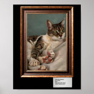Munchie The Cat Resting - Canvas  Poster