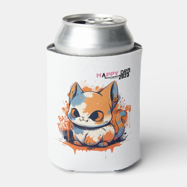 Munchkin cat Classic T-Shirt (4) Can Cooler (Can Front)