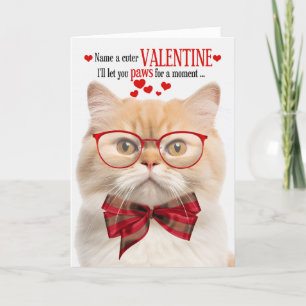 Munchkin Cat Feline Humour Valentine's Day Holiday Card