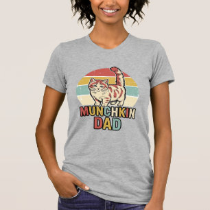Munchkin Dad Retro Cat Lover Vector Shirt Design_1