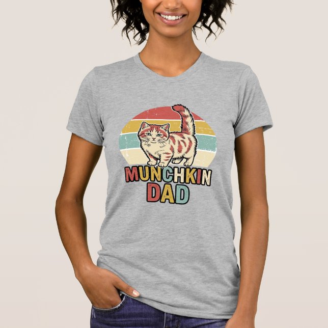 Munchkin Dad Retro Cat Lover Vector Shirt Design_1 (Front)