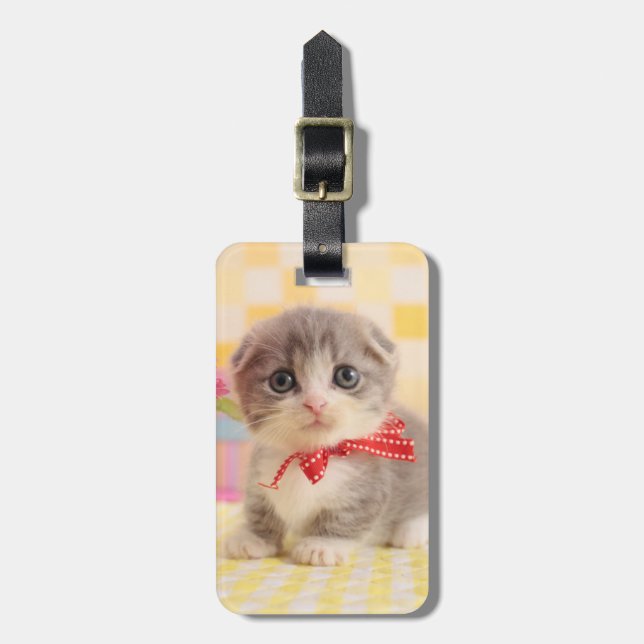 Munchkin Kitten Luggage Tag (Front Vertical)