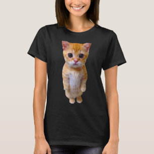 Munchkin Kitty Meme Trendy El Gato Meme Sad Crying T-Shirt