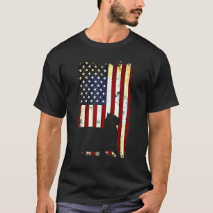 Munchkin Silhouette American Flag 4th Of July T-Shirt