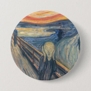 Munch's The Scream 7.5 Cm Round Badge