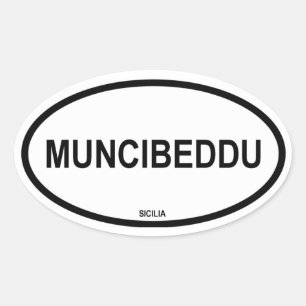 MUNCIBEDDU OVAL STICKER