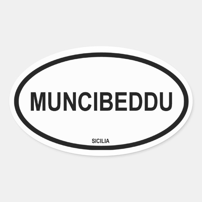 MUNCIBEDDU OVAL STICKER (Front)